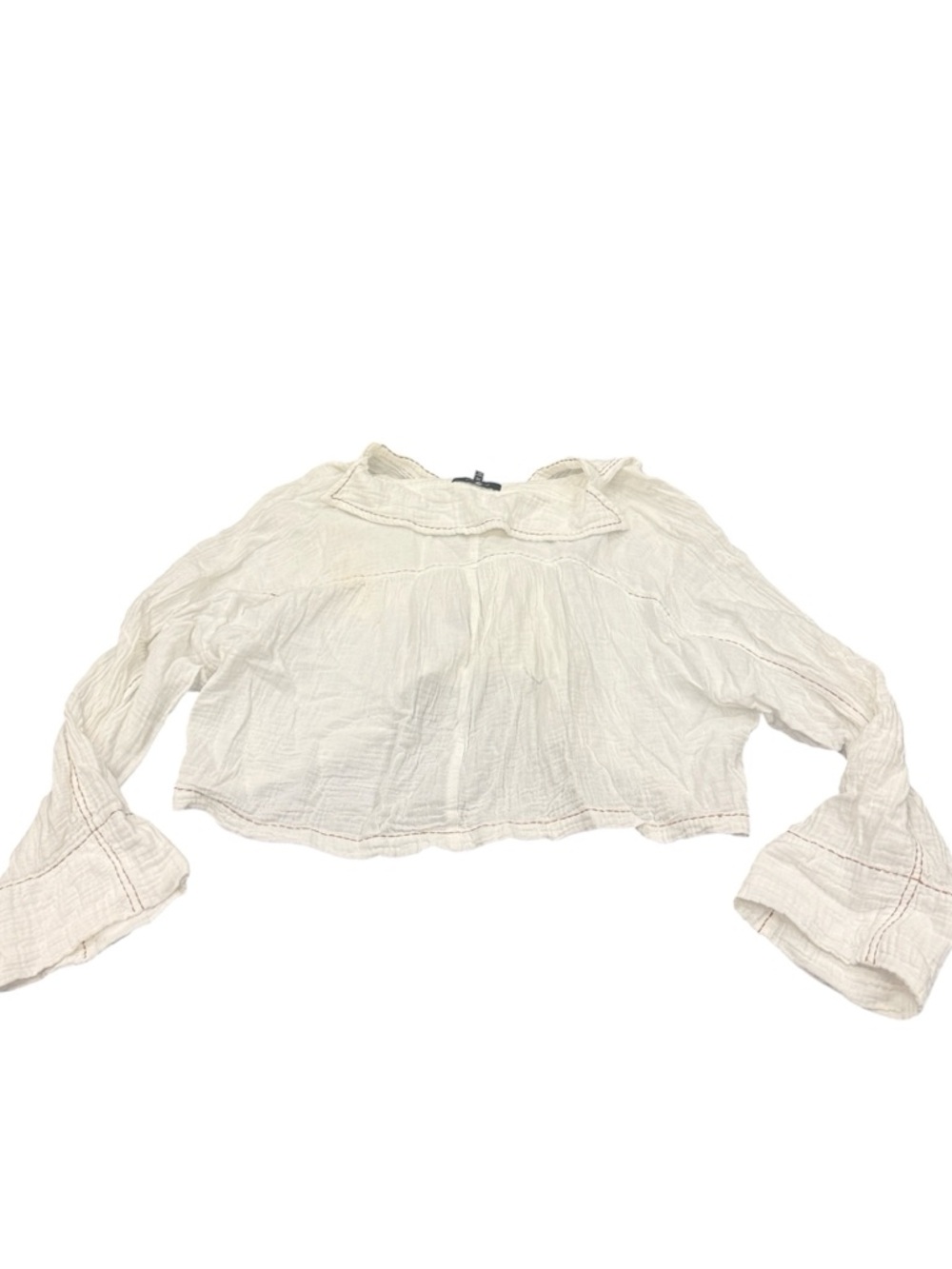 7 For All Mankind Lightweight White  Button Shirt & Drawstring Shorts Size XS - Picture 5 of 9